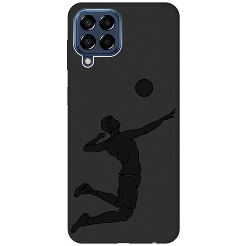 Матовый чехол Volleyball для Samsung Galaxy M33 5G / Самсунг М33 5г с 3D эффектом черный матовый чехол meaning для samsung galaxy m33 5g самсунг м33 5г с 3d эффектом красный