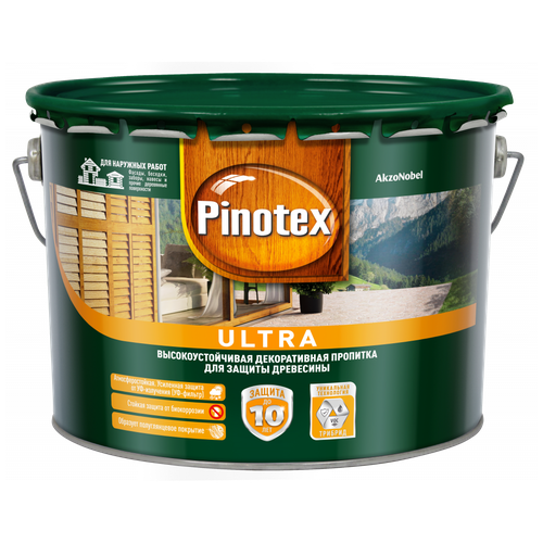 Влагостойкая защитная лазурь Ultra, красн. дерево Pinotex 5270911