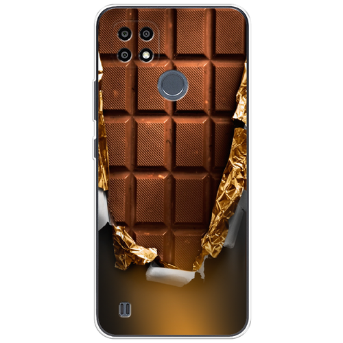 Силиконовый чехол на Realme C25Y / Реалми C25Y Шоколадка