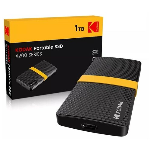 Внешний твердотельный накопитель KODAK SSD X200 - 1 Тб накопитель твердотельный wd внешний твердотельный накопитель wd black™ p50 game drive ssd 2tb