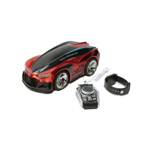 Гоночная машинка с голосовым управлением и пультом M.i.F. красный металлик
