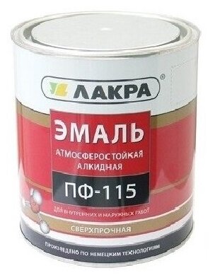 Эмаль алкидная (А) Лакра ПФ-115, глянцевая, черный, 1.9 кг - фотография № 4