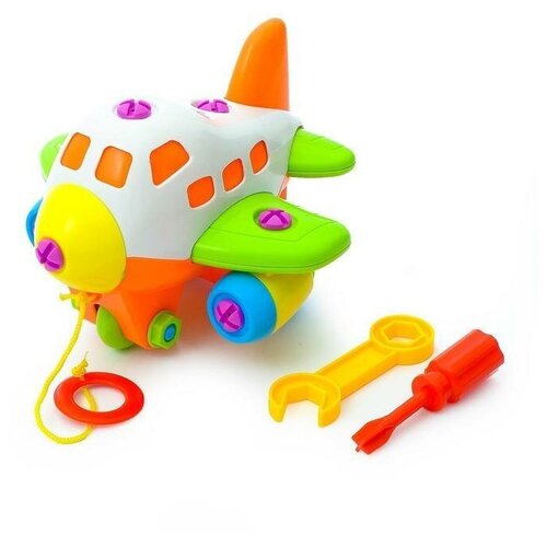 Конструктор винтовой Самолет 33 детали цвета 861₽