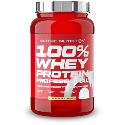 Протеин Scitec Nutrition 100% Whey Protein Professional, 920 гр., киви-банан
