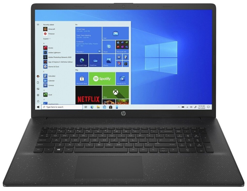 173 Ноутбук HP 17-cp0107ur AMD Athlon 3020e RAM 8 ГБ SSD 256 ГБ Win10 Home 4E2J8EA