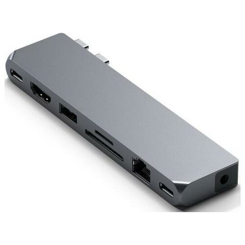 USB-концентратор SwitchEasy GS-109-229-253-101, разъемов: 6, серый хаб switcheasy switchdrive для планшетов и ультрабуков 6 в 1 серый космос gs 109 229 253 101