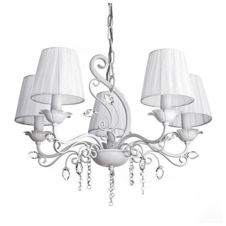 фото Люстра "Валенсия" 5x40Вт E14 белый патинированый 58х58х44 см.