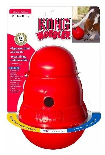 KONG игрушка интерактивная для крупных собак Wobbler PW1E - фотография № 3