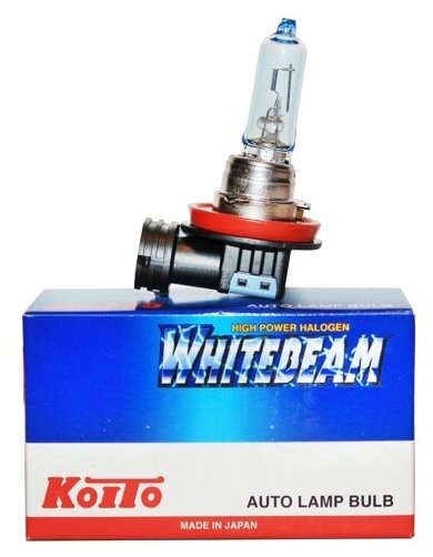 Лампа высокотемпературная Koito Whitebeam H9 12V 65W (120W) 4000K (уп. 1 шт.)