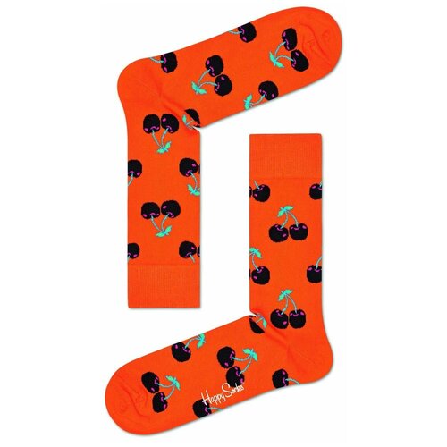 Носки Happy Socks, размер 25, оранжевый темно синие носки cherry sock с вишенками