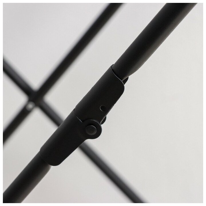 Сушилка для белья напольная складная, рабочая длина 18 м, высота от пола 95 см, ширина 54 см, цвет чёрный - фотография № 7
