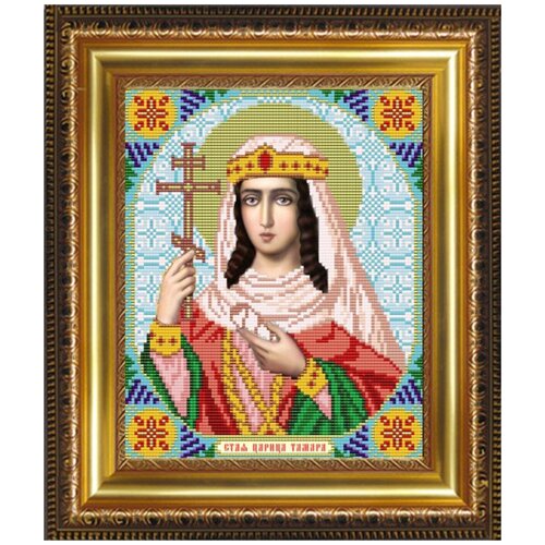 рисунок на ткани арт соло св великомученица ирина 13 5x17 см Рисунок на ткани Св. Царица Тамара