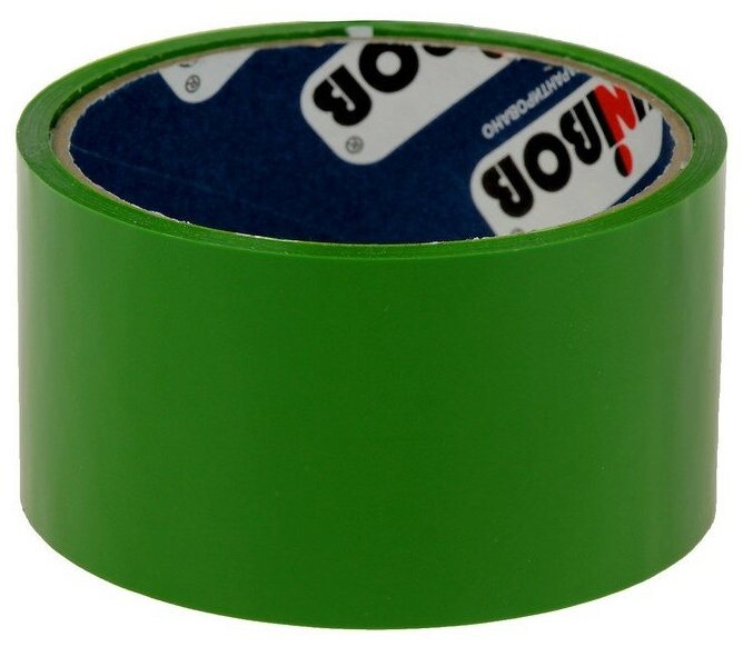 фото Клейкая лента упаковочная 48 мм х 24 м, 45 мкм UNIBOB (зеленая)