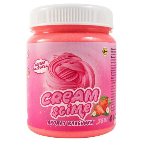 Игрушка ТМ «Slime»Cream-Slime с ароматом клубники, 250 г