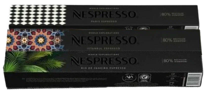 Кофе в капсулах Nespresso набор Esspresso, 10 кап. в уп., 3 уп. - фотография № 1