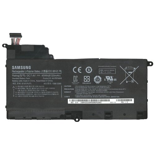 аккумулятор для ноутбука samsung 530u4b series 7 4v 6120mah pn aa pbyn8ab Аккумуляторная батарея AA-PBYN8AB для ноутбука Samsung 530U4B NP530U4B 7.4V 6120mAh