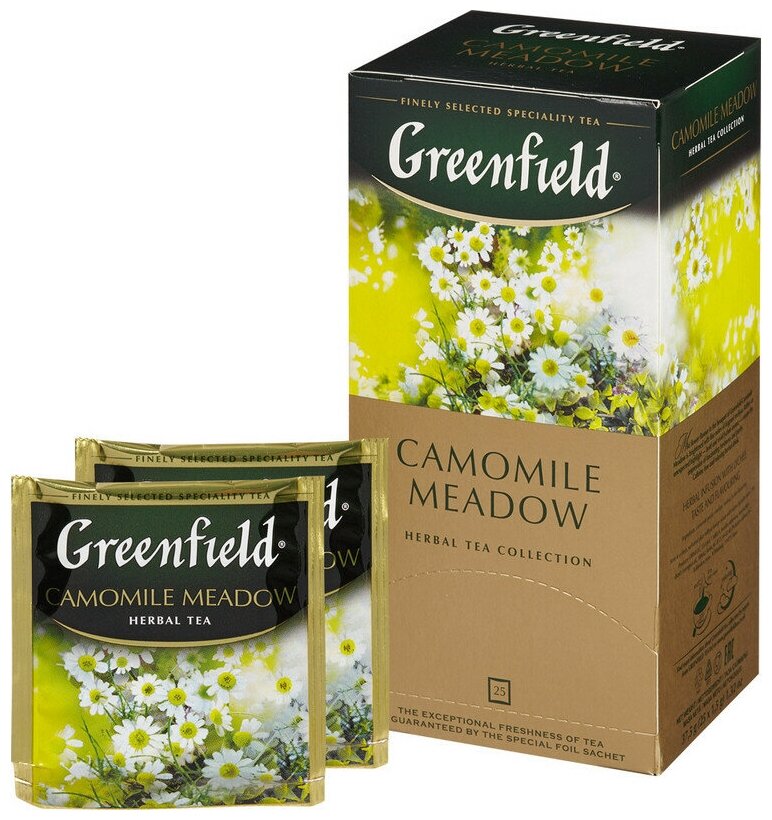 Greenfield чайный напиток пакетированный Сamomile Meadow 1,5г*25п - фотография № 9