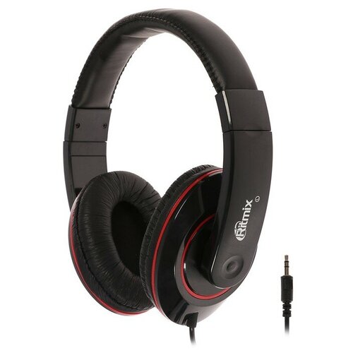 Наушники Ritmix RH-525 полноразмерные 99 дБ 32 Ом 35 мм 2 м черные 120800₽