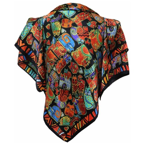 фото Платок crystel eden,85х85 см, черный