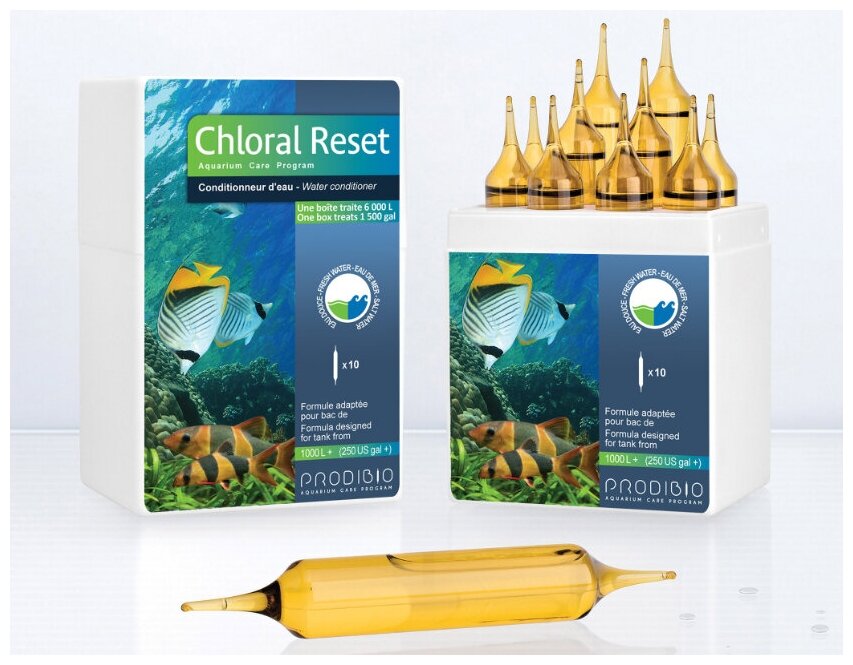 Кондиционер для воды Prodibio Chloral Reset Pro, 10 ампул