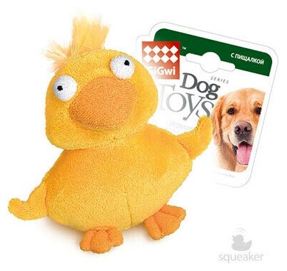 Игрушка для собак Dog Toys утка С пищалкой 11 СМ