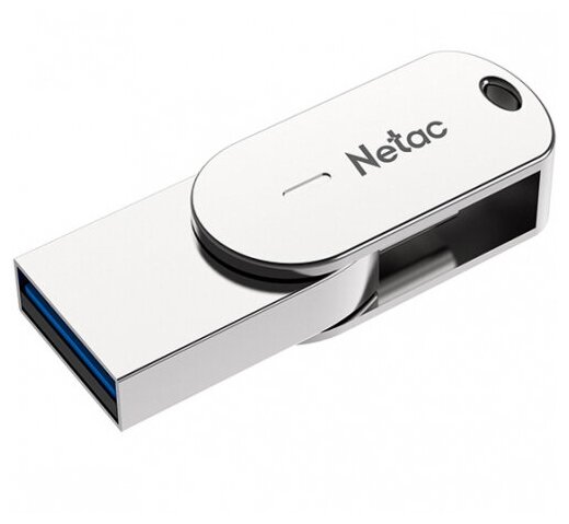 USB флешка Netac U785 64Gb metal USB 3.0 + TypeC (NT03U785C-064G-30PN)