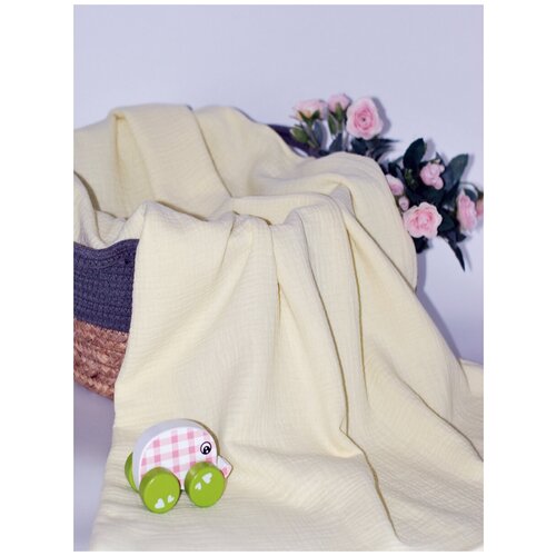 Детская пеленка текстильная муслиновая для малыша 90 на 130см Многоразовая Для новорожденных