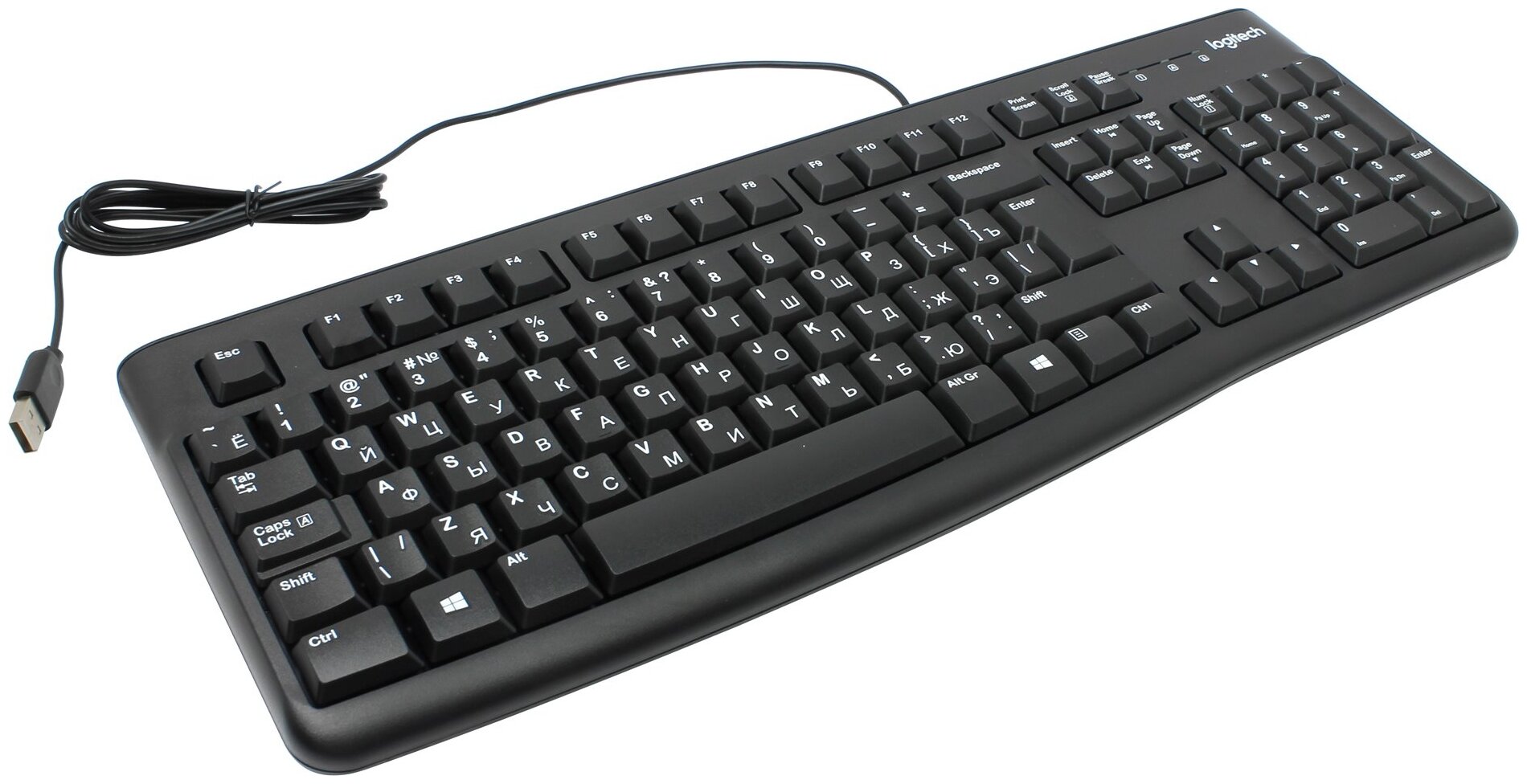 Игровая клавиатура Logitech Keyboard K120 EER Black USB