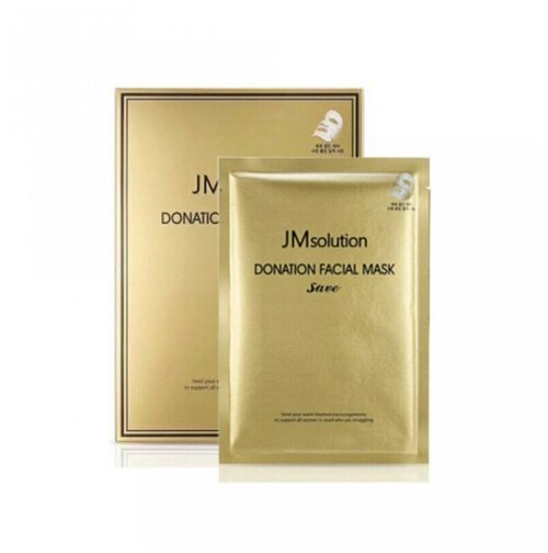 JMsolution Набор масок с коллоидным золотом с лифтинг-эффектом DONATION FACIAL MASK SAVE