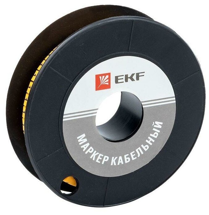 Маркер каб. 6.0кв.мм "1" (ЕС-3) (уп.350шт) EKF plc-KM-6-1 1УП.350 шт.