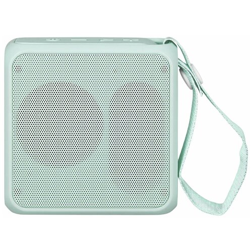 Портативная колонка Bluetooth TWS Quadro c функцией подключения 2х колонок к одному устройству цвет аквамарин TFN TFN-BS03-01AQ 99000₽