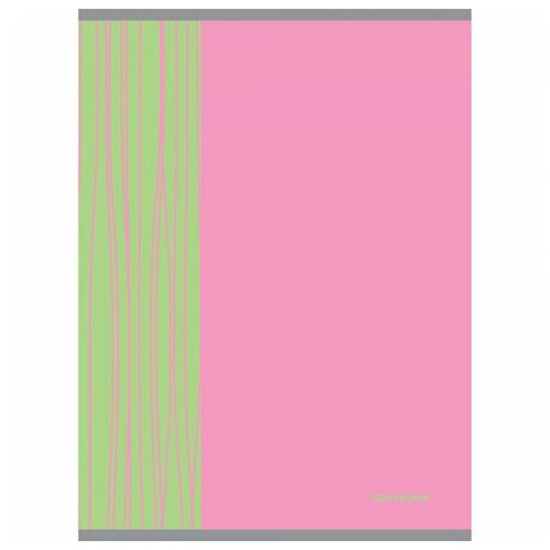 Неоновые штрихи. Розовый и зеленый (Скругл. углы) тетради А4 (*скрепка) 48Л. Обложка: пантонная печать