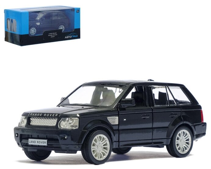 Машина металлическая LAND ROVER RANGE ROVER SPORT,1:32, открываются двери, инерция, цвет серый