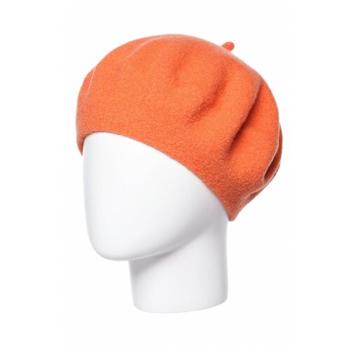 фото Берет классический stigler, демисезон/зима, шерсть, утепленный, размер 57-59, оранжевый