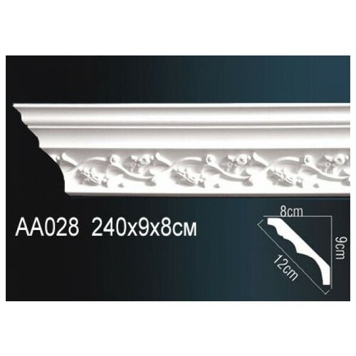 Карниз Perfect (Перфект) гибкий AA028F карниз потолочный perfect ab135f гибкий д240xш3 2xв3 2 см перфект