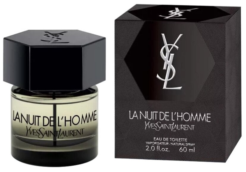 Yves Saint Laurent, La Nuit De L'Homme, 60 мл, туалетная вода мужская