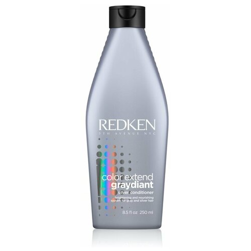 20538210 Redken Color Extend Graydiant: Шампунь с ультрафиолетовым пигментом для тонирования и укрепления пепельных и ультрахолодных оттенков блонд (Color Extend Graydiant Shampoo), 300мл профессиональная косметика для волос redken кондиционер для очень светлых или седых волос color extend graydiant