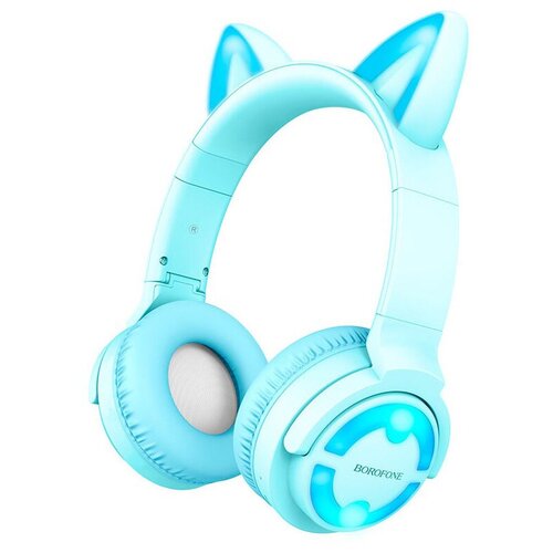 Беспроводные наушники BOROFONE BO15 Cat головные синий 111500₽