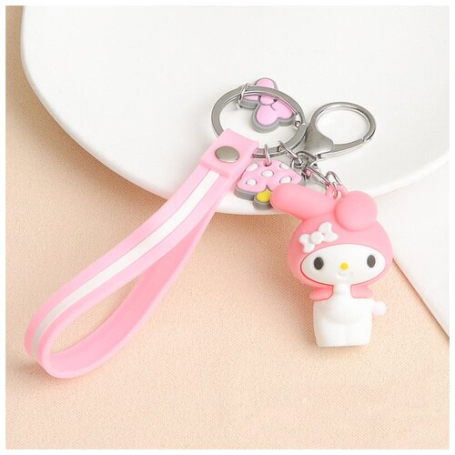 фото Брелок на ключи с браслетом мелоди onegai my melody plush story