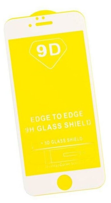 Защитное стекло (поклейка на экран) 5D/9D/10D для iPhone 7 iPhone 8 iPhone SE2020 белый