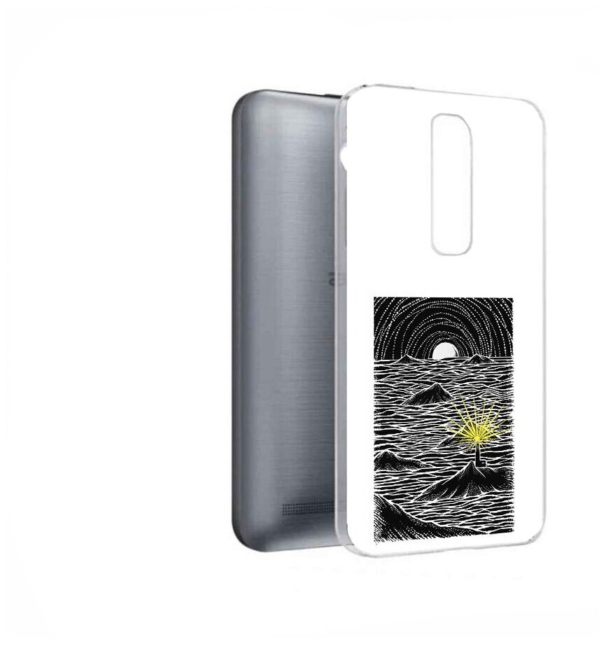 Чехол задняя-панель-накладка-бампер MyPads маяк в черно белом море для ASUS Zenfone 2 Laser ZE601KL 6.0 (Z011D) противоударный