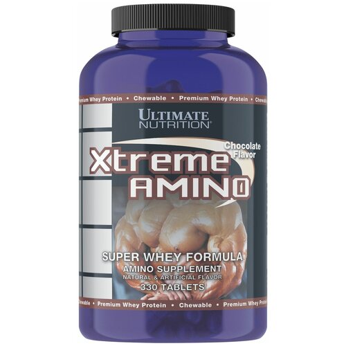 Ultimate Nutrition Amino XTREME AMINO ссо вкусом Шоколад 330 капсул ultimate nutrition xtreme amino 330 табл ultimate nutrition клубника