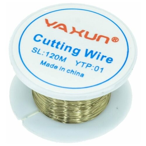 фото Струна для разборки сенсорных модулей (0.1 мм x 120 м), золото nobrand