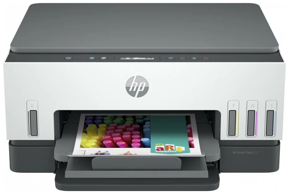 МФУ струйное HP Smart Tank 670 цветн. A4