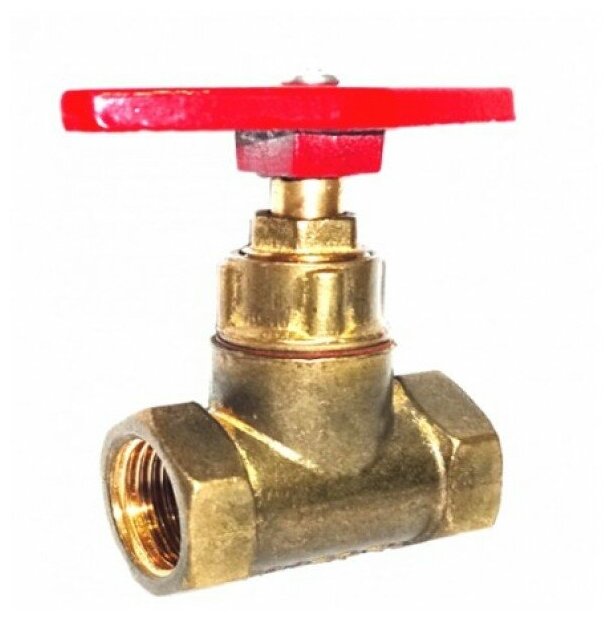 фото Клапан запорный латунь 15б1п Ду 15 Ру16 ВР прямой ТУ РБ 500059277.015-2000 Цветлит ZW20005