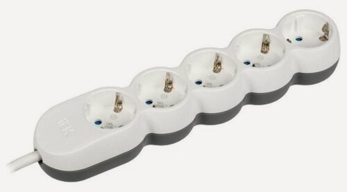 Изображение товара Удлинитель Iek 5х1.5м с заземл. 16А 250В У05 UNO 2P+PE 3х1.5кв. мм, WYP53-16-05-D15-Z