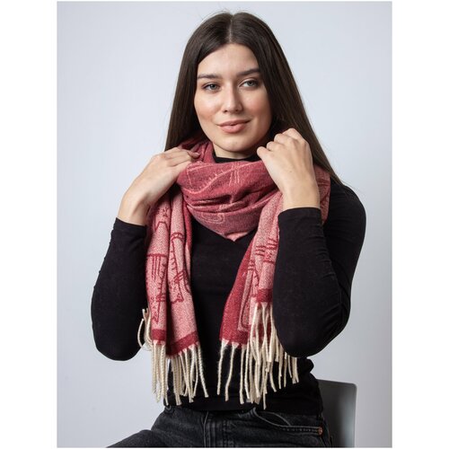 фото Палантин , кашемир, 108х70 см, мультиколор poma.scarf