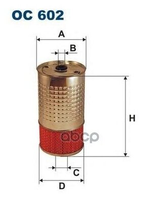 Фильтр Масл. Mercedes 200d-320d W124,140,201,202 Filtron арт. OC602