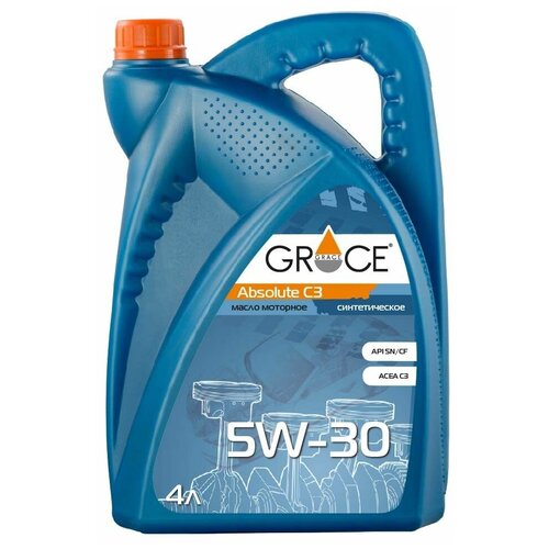 Синтетическое моторное масло Grace Lubricants Absolute C3 5W-30, 4 л