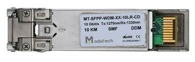 Модуль SFP+ WDM 10 Гбит/с 10 км 1330/1270 нм SMF LC